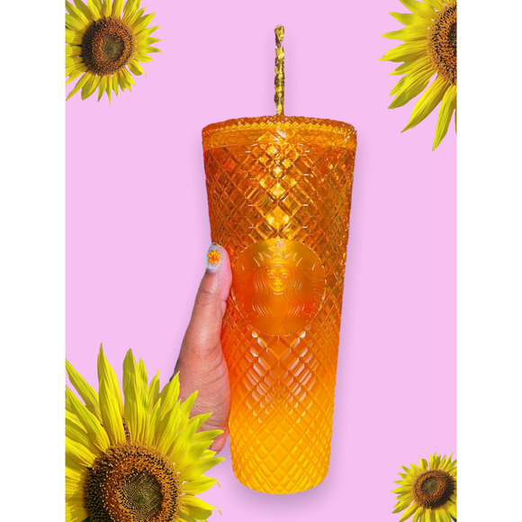 Starbucks Dining Starbucks Mango Jeweled Ombre Cold Tumbler Summer